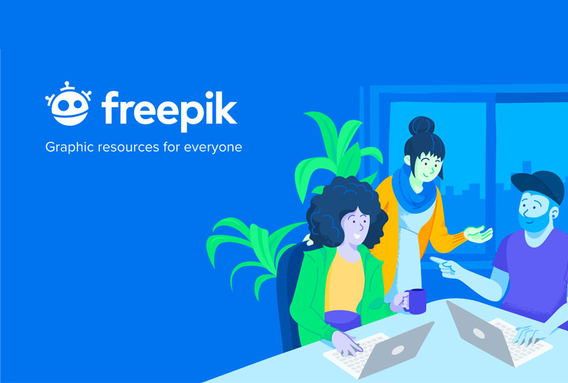 Website đồ họa Freepik miễn phí